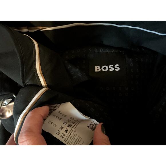 Women's Straight Leg Boss by Hugo Boss Dress Pants US 32R Black - Picture 2 of 5